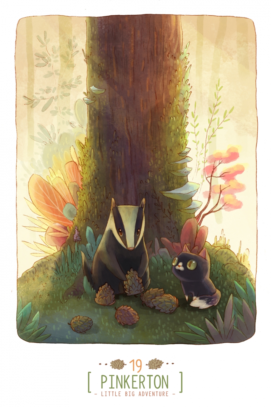 pinkerton collection cat illustration